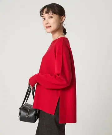 울 스무스 와이드 니트 풀오버 워셔블