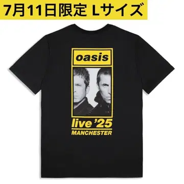 Oasis live '25 MANCHSTER 한정판 T 셔츠 L 사이즈