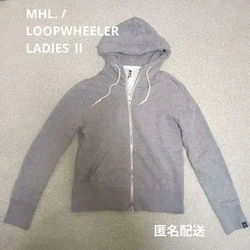 MHL. LOOPWHEELER 루프 휠러 더블 집업 후드티 M