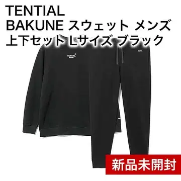 TENTIAL BAKUNE 맨투맨 남성용 L 사이즈 블랙