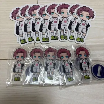 블루 록 이토시 사에 다이소 다이컷 스티커 아크릴 스탠드