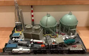 N 게이지 콤비나트 공장 경관 디오라마