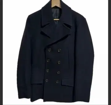 [ 새상품급 ] 꼼므사 더블 버튼 피 코트 네이비 M 남성용 BG