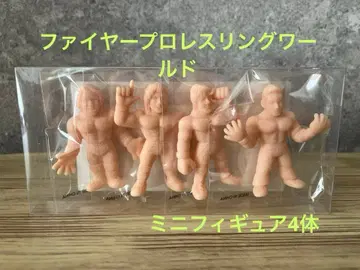 파이어 프로레슬링 월드 레슬러 미니 피규어 4개 세트 [게임 혜택]