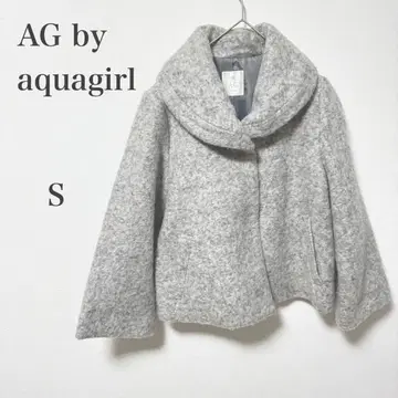 AG 바이 아쿠아걸 숏코트 숄카라 S 라이트 그레이
