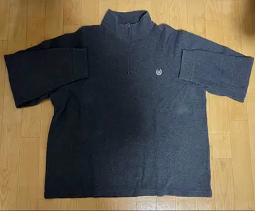 CHAPS 그레이 하프 지퍼 스웨터 XL