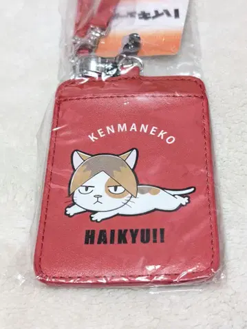 하이큐 코즈메 켄마 낚시릴 부착형 패스 케이스 켄마 고양이