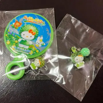 키티 거울과 스트랩 세트 ( 홋카이도 한정 멜론 )