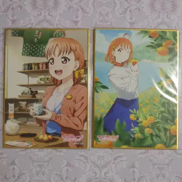 Aqours 제비뽑기당 타카미 치카 미니 색지 세트