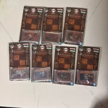 엔터테인먼트 라인 캐릭터 카드 7매 세트