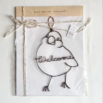 문조 와이어 크라프트 오너먼트 와이어 아트 Welcome