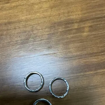 이치마츠 3연 실버 반지