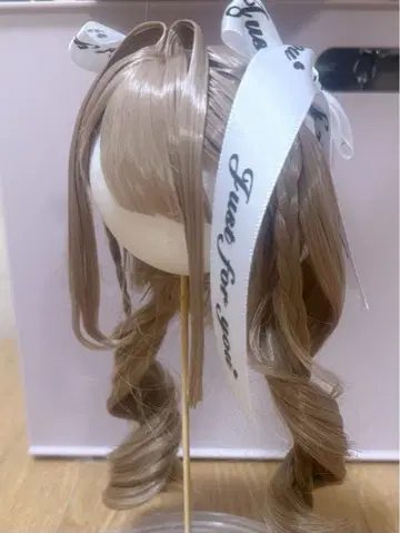 딜러 제작 인형 가발 8~9인치 트윈 테일 MDD DDH 등