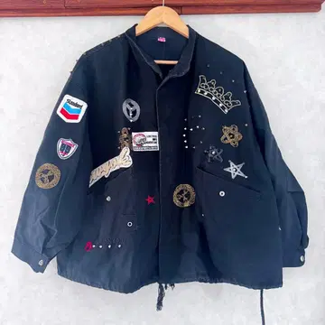 구제 의류 자켓 블루종 와펜 자수 단 하나뿐인 아이템