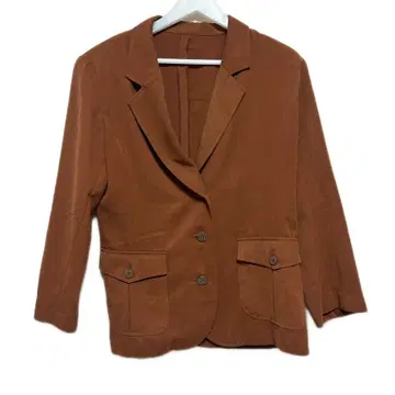 90s 브라운 테일러드 자켓 어깨 패드 y2k 구제 의류