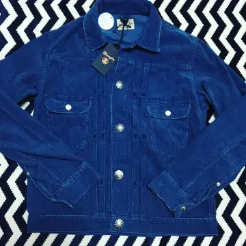 론 헤르만 x 랭글러 코듀로이 자켓 네이비 미사용 새상품 S 사이즈