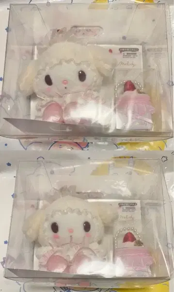 마이멜로디 봉제 인형 & 액세서리 케이스 마스코트 키링 2세트