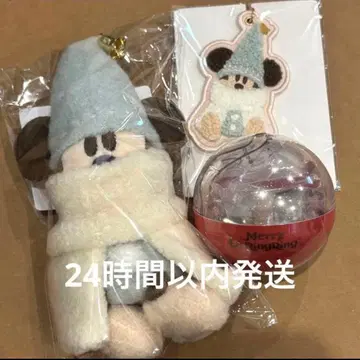 릴린린 인형 배지 키체인 스카이블루 캡슐 토이 바