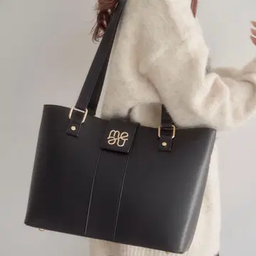 mellowneon 2way A4 로고 벨트 백