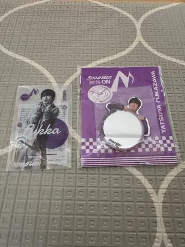 SnowMan 후카사와 타츠야 클리어 스티커 미러 스티커