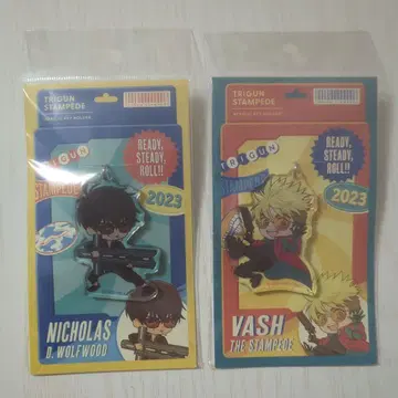 TRIGUN STAMPEDE 아크릴 키링 바슈 울프우드