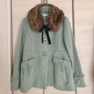 axes femme 숏코트 M 퍼 포함 민트