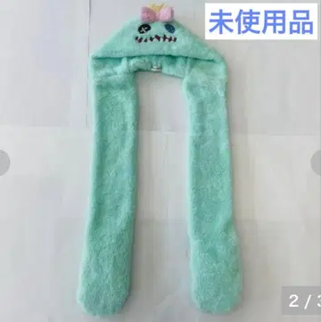 디즈니 릴로 & 스티치 스크램프 후드 부착 머플러 장갑 모자 미사용