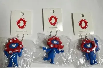 3개 오사카 간사이 만박 PVC 마스코트 미야쿠미야쿠 키링 A B C