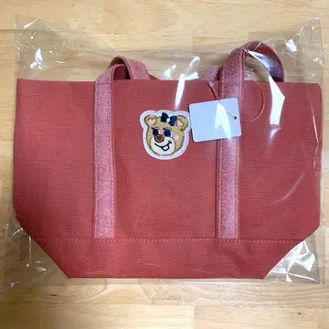 미사용 새상품 페이러 올드 테디 걸 와펜 토트백 핑크
