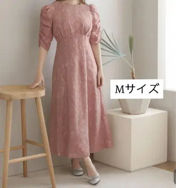 결혼식 경사용 드레스 더스티 핑크 파티 드레스 M 사이즈