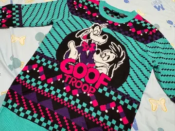 일본 미발매 아빠는 구피 맥스 PJ 니트 크리스마스 디즈니