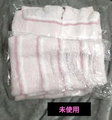 [ 미사용 ] 젤라피케 핑크와 화이트 스트라이프 룸웨어 상하의 2025