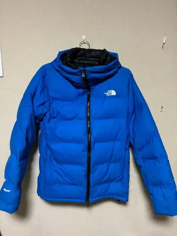 더 노스페이스 후드 부착 다운 자켓 파랑