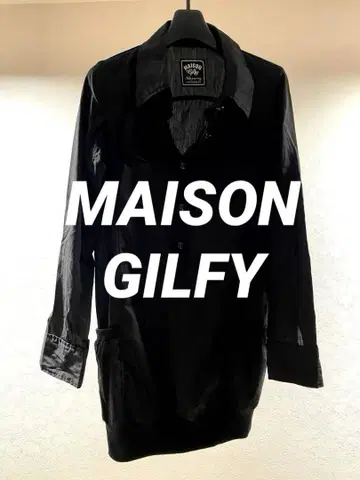 MAISON GILFY 블랙 긴팔 튜닉 y2k 헤이세이 그런지 펑크
