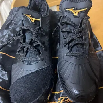 미즈노 프로 블랙 스파이크 슈즈 수납 봉투 포함