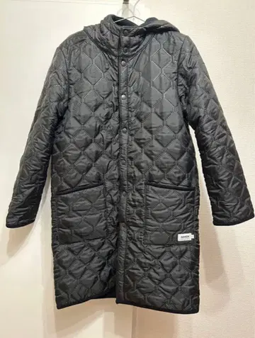 아멘 나일론 x 플리스 리버서블 후드 부착 코트 퀼팅 코트