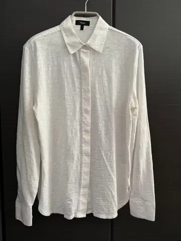 Theory 화이트 긴팔 셔츠 P 사이즈 작은 사이즈
