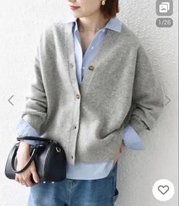 SHIPS any: (손세탁 가능) 캐시미어 믹스 스키퍼 가디건