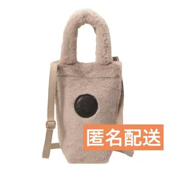 스타벅스 보틀 숄더백 퍼 베이지 홀리데이