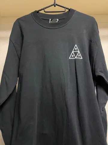 HUF 블랙 롱 슬리브 T셔츠 M