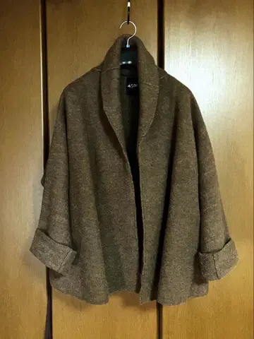 45r [볼레로] 알파카 size0 모카 브라운 멜란지 플로트 원단