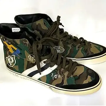 폴로 랄프로렌 카모플라쥬 하이컷 스니커즈 미사용품