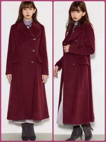 [새상품급] 리에다 보르도 신데렐라 라인 코트 M