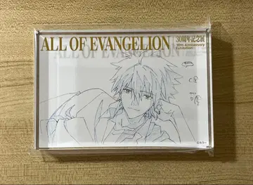 에반게리온전 나기사 카오루 금박 아크릴 블록 30주년 기념전