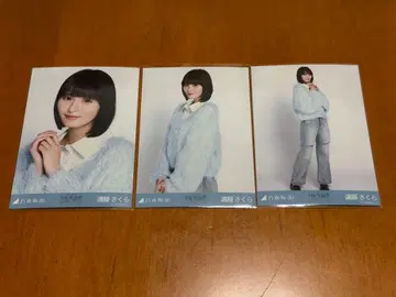 엔도 사쿠라 노기자카46 브로마이드 카라 부착 코디 3종 컴프