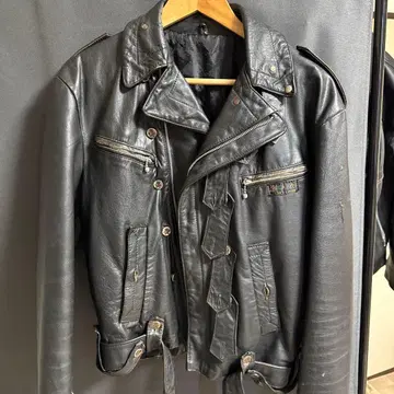 더블 라이더 자켓 블랙