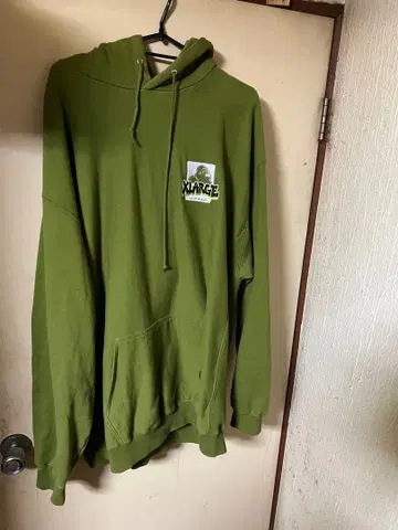 XLARGE 올리브색 후드티