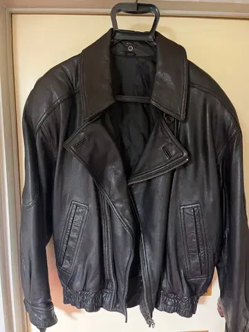 Bechelli 양가죽 더블 라이더 자켓 L 블랙