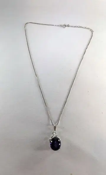 자수정 실버 925 목걸이