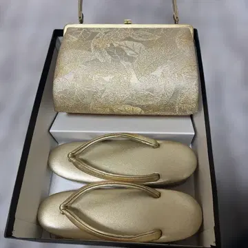 관혼상제 골드 꽃 무늬 백과 조리 L 사이즈 세트